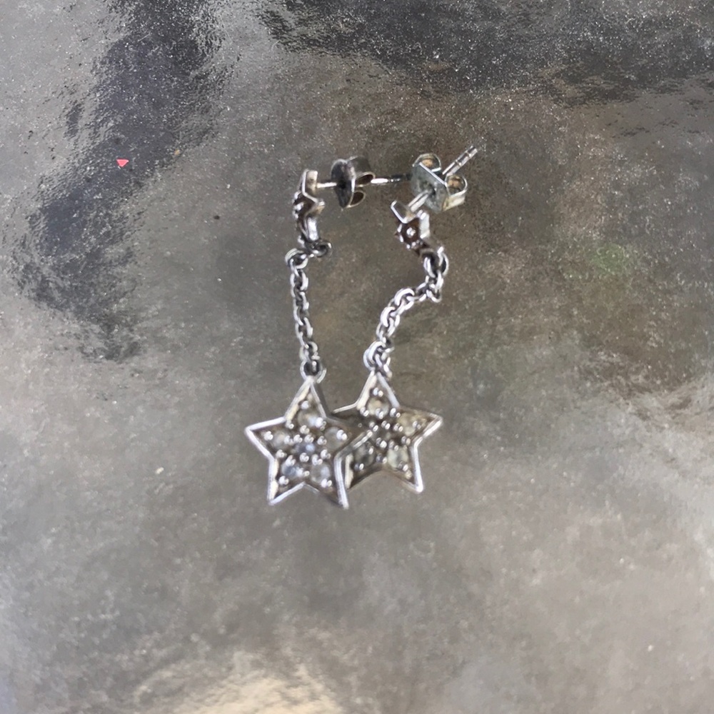 Sterling star earrings
